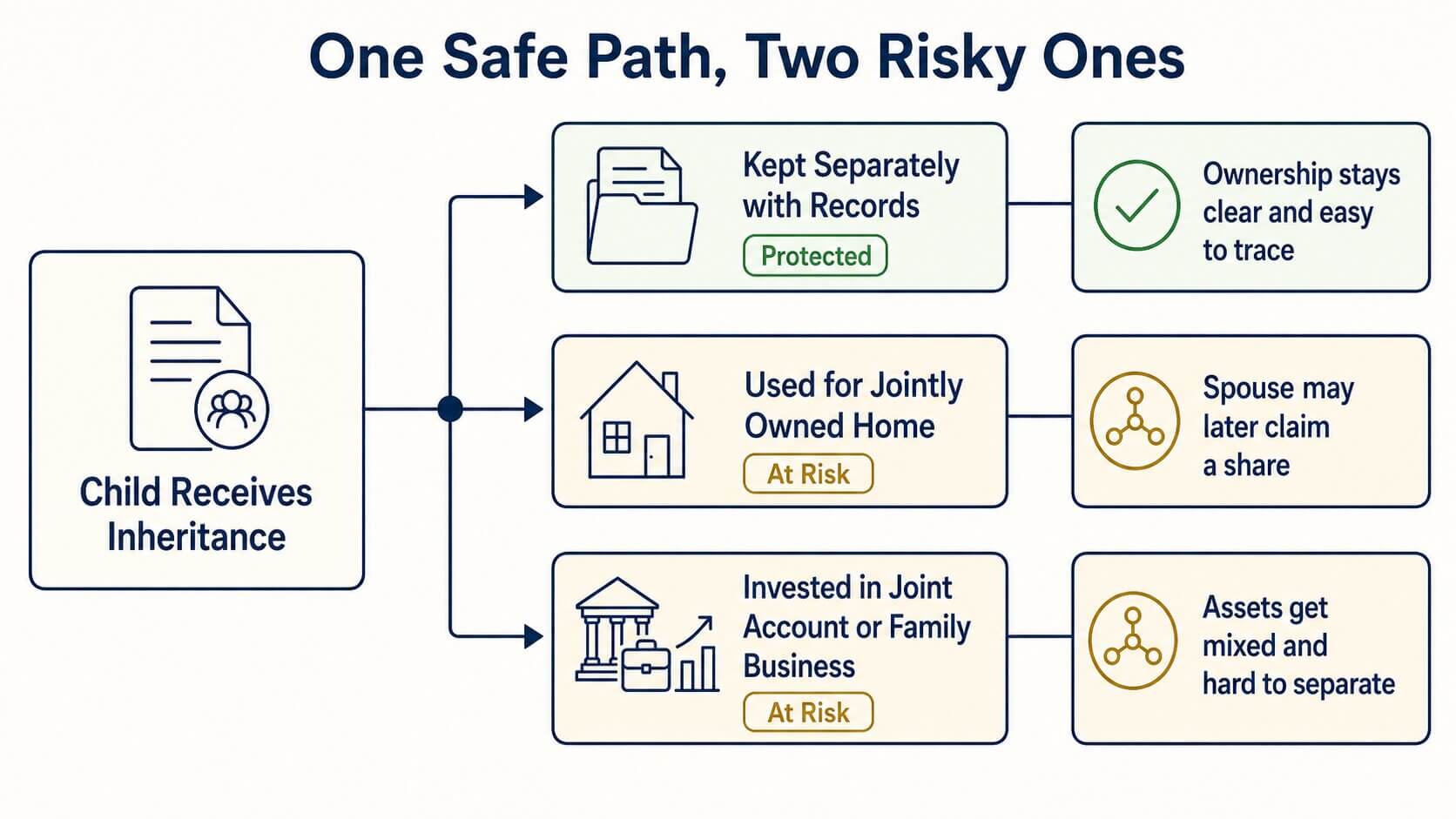 How Can You Protect an Inheritance From a Child's Spouse? 4 One Safe Path Two Risky Ones